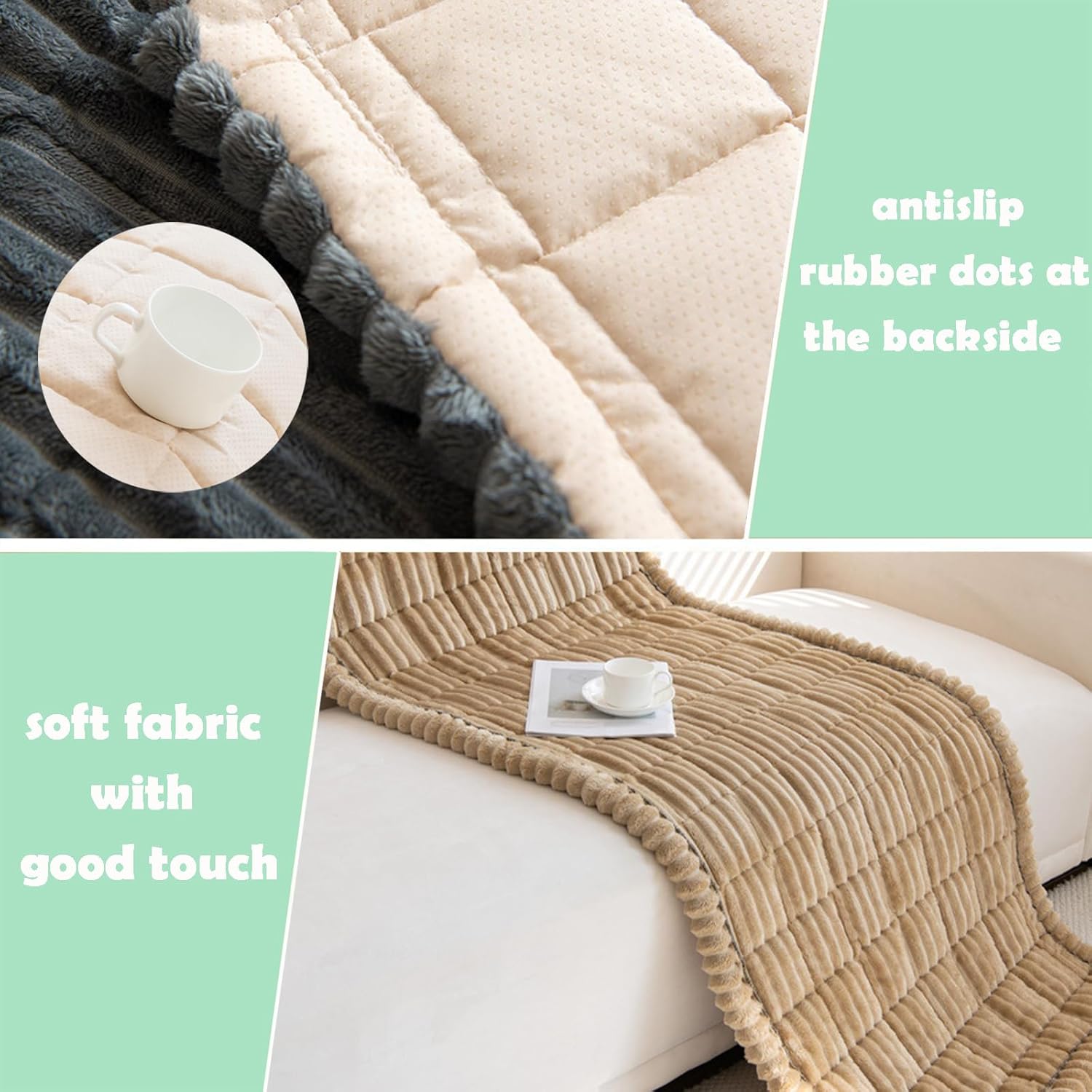 Pet Couch Cover Dogs Washable Non-Slip Couch Protector Pet Friendly Dog Mat for Couches and Sofas
