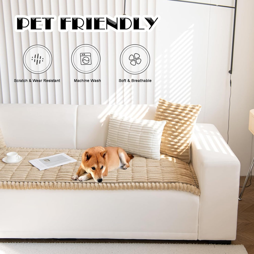 Pet Couch Cover Dogs Washable Non-Slip Couch Protector Pet Friendly Dog Mat for Couches and Sofas