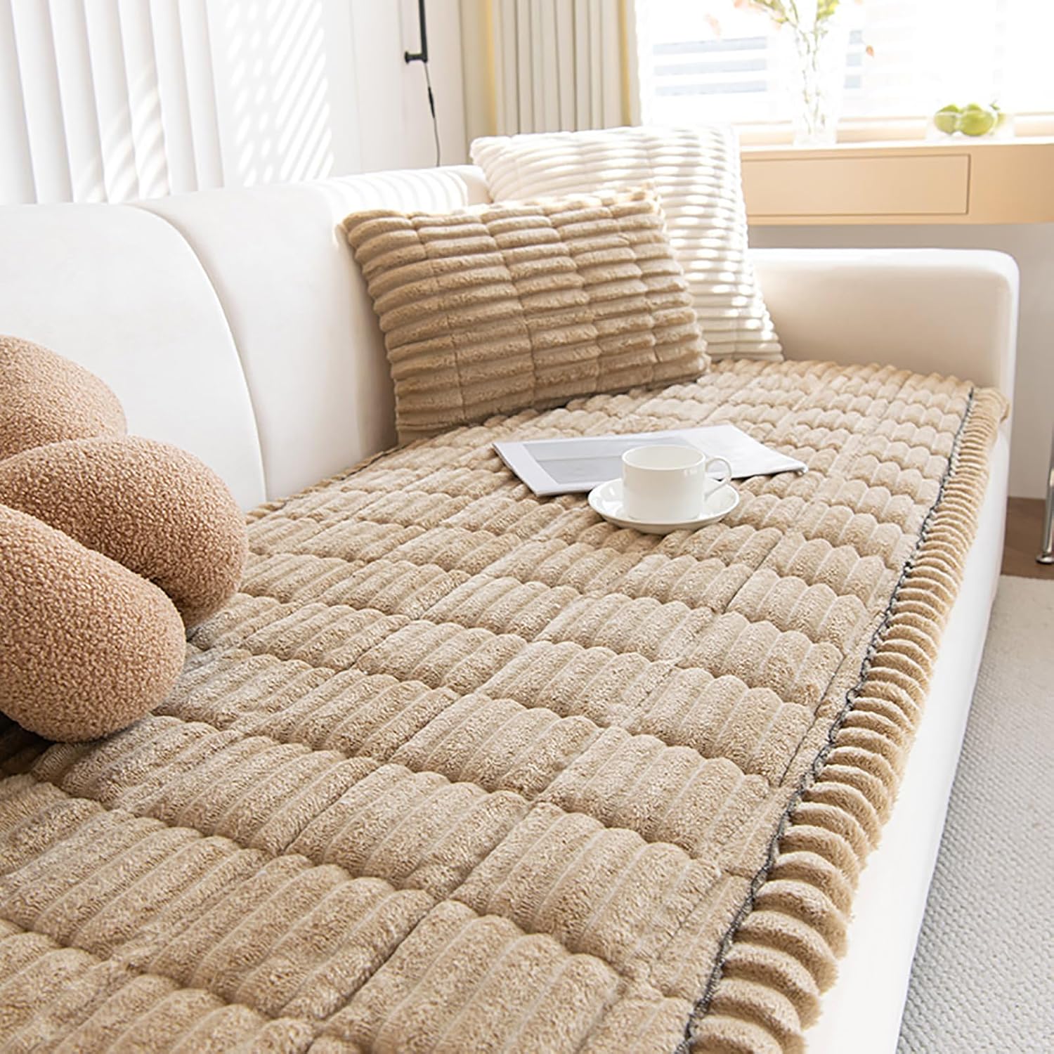 Pet Couch Cover Dogs Washable Non-Slip Couch Protector Pet Friendly Dog Mat for Couches and Sofas