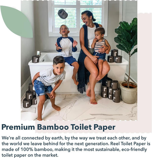 , Tree-Free, 100% Bamboo Toilet Paper (Box of 24)